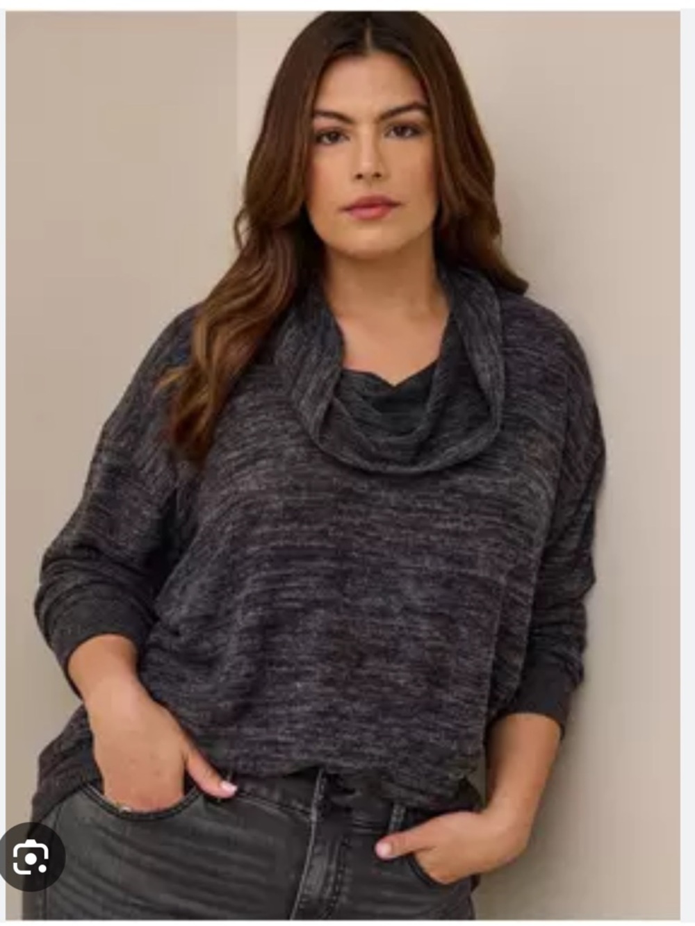 Torrid super soft plush Cowl Neck Tunic size large